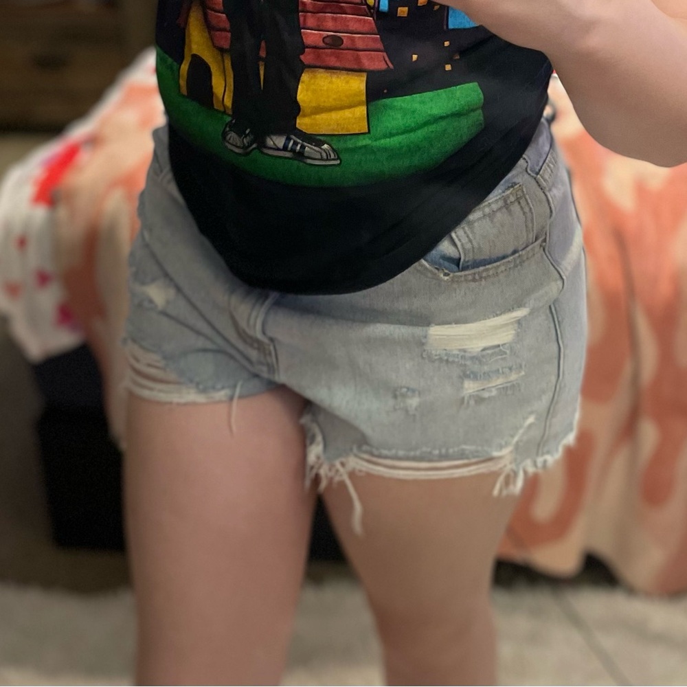 Light Denim Shorts